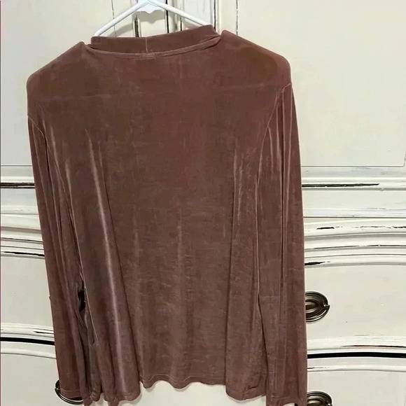 Citiknit Women's Mauve Open-Front Sweater - Picture 4 of 5